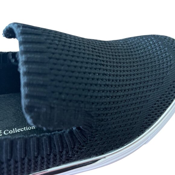 Wishbone Stacey Black Knitted Fabric Platform Sleek Slip On Sneaker Women's 8M - Picture 8 of 10